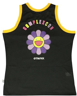 Takashi Murakami ComplexCon x LA Lakers M&N Basketball Jersey Black Order Takashi Murakami ComplexCon x LA Lakers M&N Basketball Jersey Black