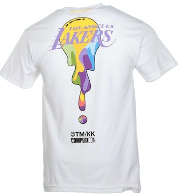 Takashi Murakami ComplexCon x LA Lakers M&N Drip Tee White Lookbook Takashi Murakami ComplexCon x LA Lakers M&N Drip Tee White