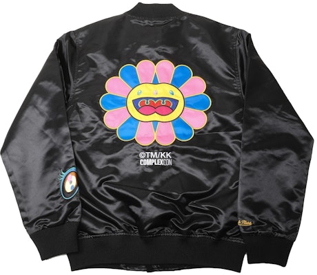 Takashi Murakami ComplexCon x LA Lakers M&N Satin Jacket Black Buy Takashi Murakami ComplexCon x LA Lakers M&N Satin Jacket Black