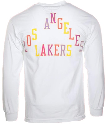 Takashi Murakami ComplexCon x LA Lakers M&N Triangle L/S Tee White Order Takashi Murakami ComplexCon x LA Lakers M&N Triangle L/S Tee White