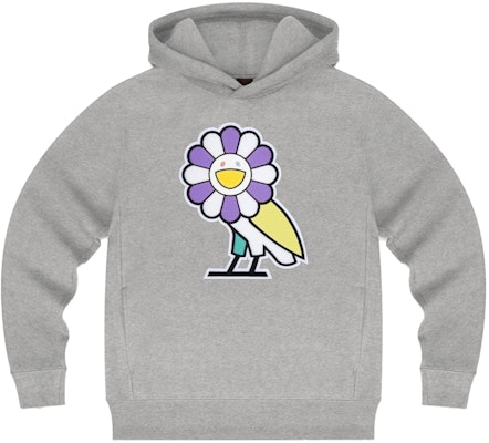 Takashi Murakami Flower Hoodie Heather Grey Buy Takashi Murakami Flower Hoodie Heather Grey