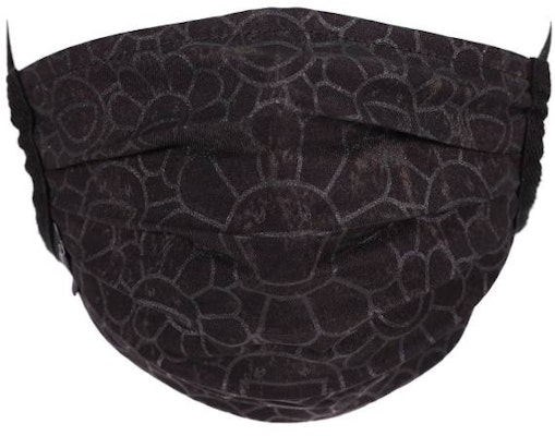 Takashi Murakami Flower Pattern Face Mask Black/Black Buy Takashi Murakami Flower Pattern Face Mask Black/Black