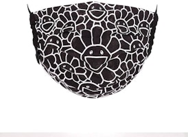 Takashi Murakami Flower Pattern Face Mask Black/White Takashi Murakami Flower Pattern Face Mask Black/White