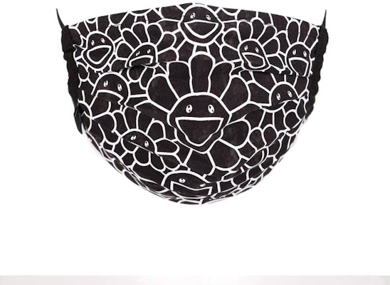 Takashi Murakami Flower Pattern Face Mask Black/White Buy Takashi Murakami Flower Pattern Face Mask Black/White