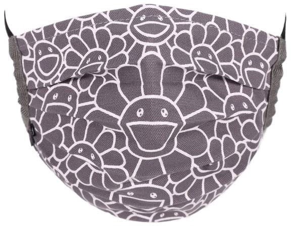 takashi-murakami-flower-pattern-face-mask-gray-white