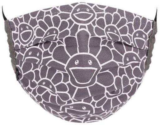 Takashi Murakami Flower Pattern Face Mask Gray/White Buy Takashi Murakami Flower Pattern Face Mask Gray/White