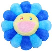 Takashi Murakami Flower Plush 30CM Blue/Turquoise/Yellow Takashi Murakami Flower Plush 30CM Blue/Turquoise/Yellow