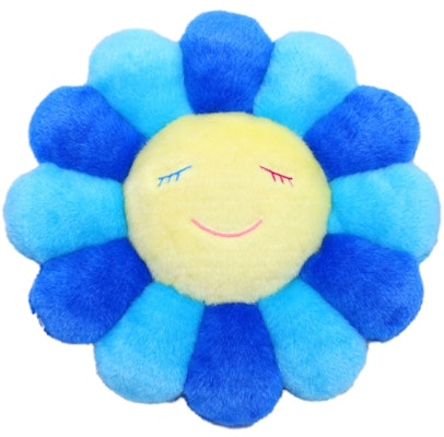 Takashi Murakami Flower Plush 30CM Blue/Turquoise/Yellow Order Takashi Murakami Flower Plush 30CM Blue/Turquoise/Yellow