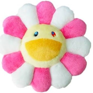 村上隆花朵毛绒玩具30CM粉/白/黄 Buy 村上隆花朵毛绒玩具30CM粉/白/黄