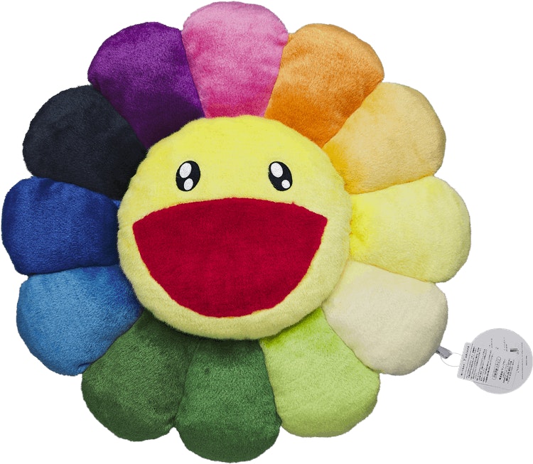 takashi-murakami-flower-plush-60-cm-rainbow-yellow