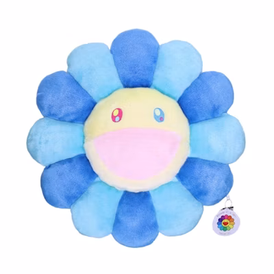 Takashi Murakami Flower Plush 60CM Blue/Turquoise/Yellow