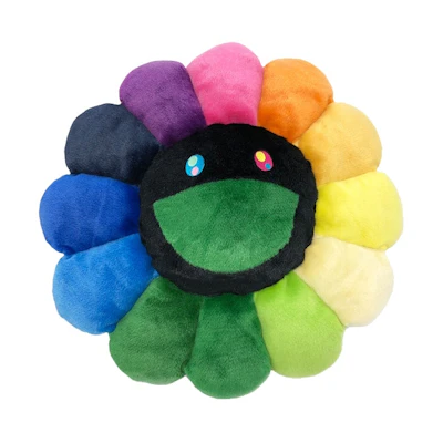 Takashi Murakami Flower Plush 60CM Rainbow/Black