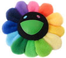 Takashi Murakami Flower Plush Pin Rainbow/Black Takashi Murakami Flower Plush Pin Rainbow/Black
