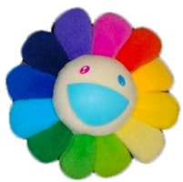 Takashi Murakami Flower Plush Pin Rainbow/White Takashi Murakami Flower Plush Pin Rainbow/White