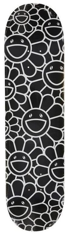 takashi-murakami-flower-skateboard-deck-black