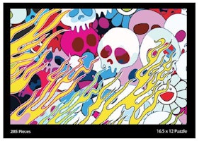 Takashi Murakami Flying Skulls and Flower Puzzle Multicolor Takashi Murakami Flying Skulls and Flower Puzzle Multicolor