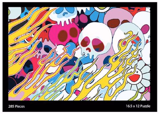 Takashi Murakami Flying Skulls dan Flower Puzzle Pelbagai Warna Buy Takashi Murakami Flying Skulls dan Flower Puzzle Pelbagai Warna