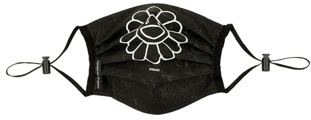 Takashi Murakami Kaikai Kiki Flower Face Mask Black/White Buy Takashi Murakami Kaikai Kiki Flower Face Mask Black/White