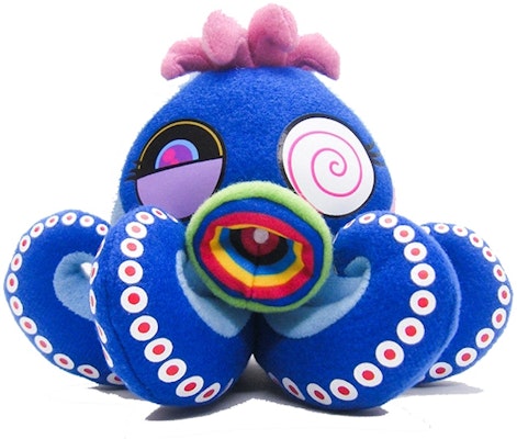 Takashi Murakami Octopus Mini Plush Blue Buy Takashi Murakami Octopus Mini Plush Blue