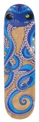 Takashi Murakami Octopus Skateboard Deck Blue Buy Takashi Murakami Octopus Skateboard Deck Blue