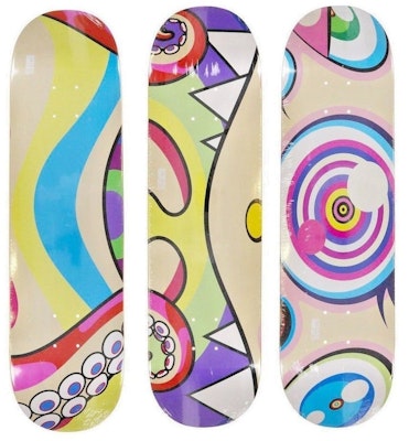 Takashi Murakami Octopus Skateboard Deck Set Rainbow Buy Takashi Murakami Octopus Skateboard Deck Set Rainbow