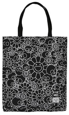 Takashi Murakami Skull & Flower Tote Black Buy Takashi Murakami Skull & Flower Tote Black