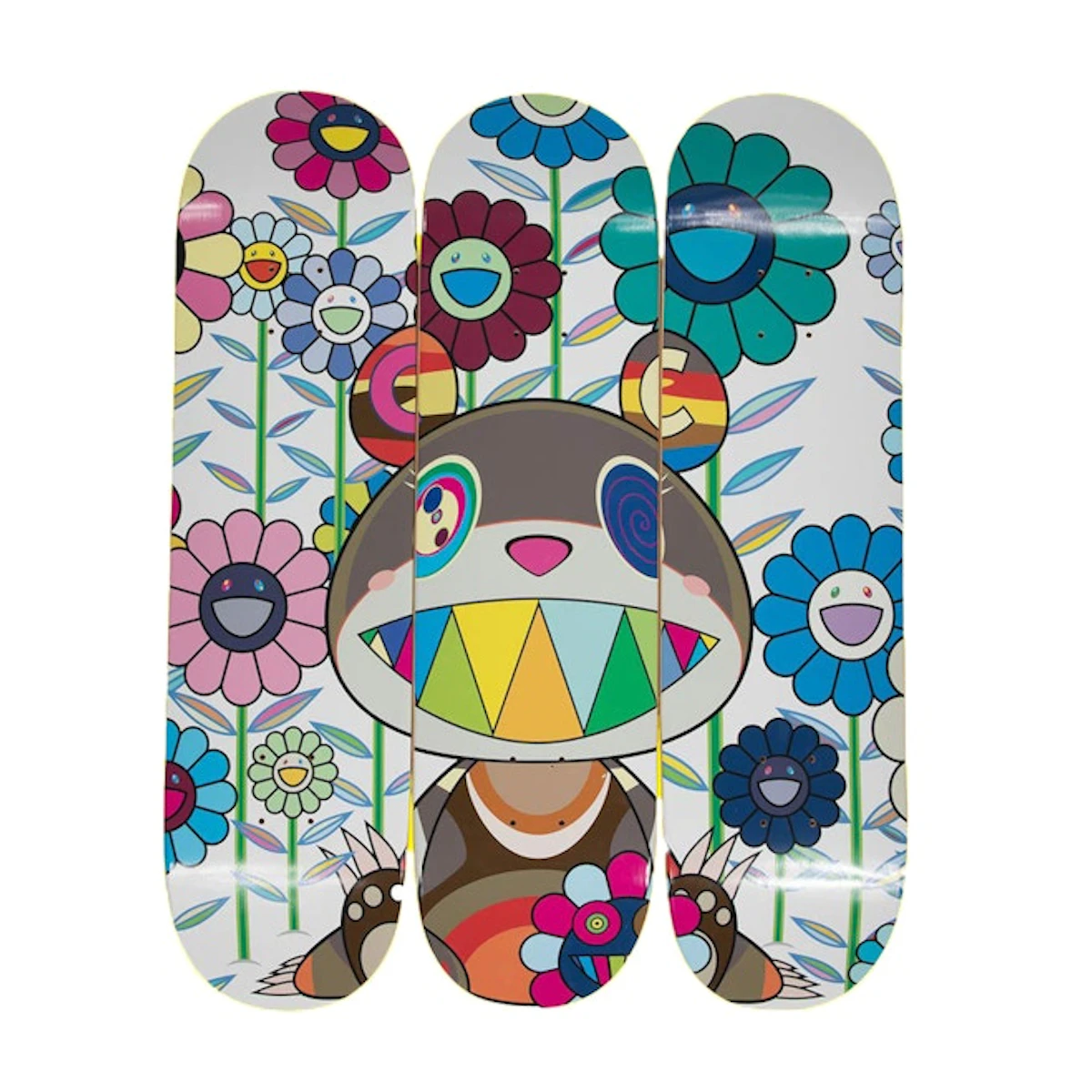 Takashi Murakami x ComplexCon Eden Skateboard Deck (Set of 3) Multicolor
