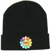 Takashi Murakami x J Balvin Rainbow Flower Beanie Black Takashi Murakami x J Balvin Rainbow Flower Beanie Black