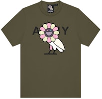 Takashi Murakami x OVO Surplus Flower Owl Tee Military Green Takashi Murakami x OVO Surplus Flower Owl Tee Military Green