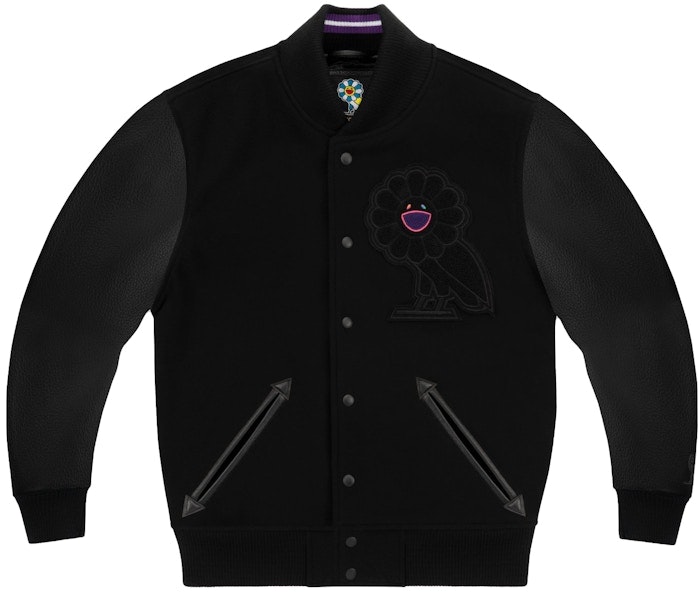 takashi-murakami-x-ovo-varsity-jacket-black