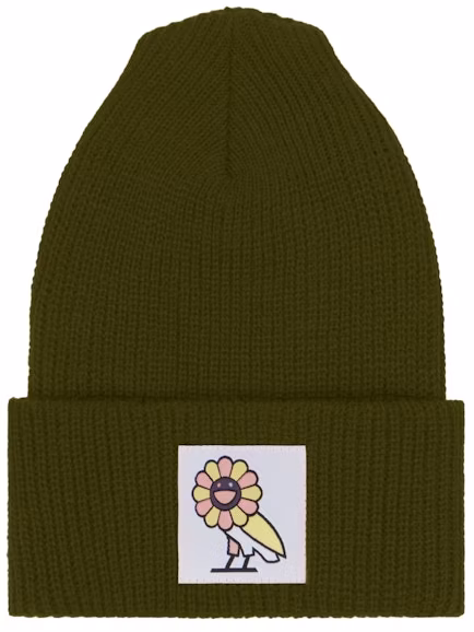 takashi-murakami-x-ovo-watch-cap-military-green