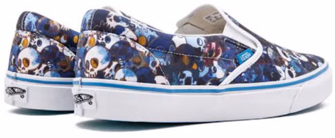 Sizing 村上隆 x Vans 無帶帆布鞋 LX '藍色骷髏' VN0ZSIGUE