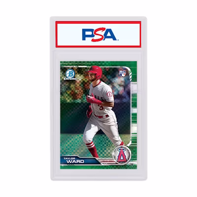Taylor Ward 2019 Bowman Chrome X Rookie Green X-Fractor /31 #34