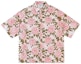 Buy TEAM WANG Floral Print Button-Up Short Sleeve Shirt Unisex Pink TW-SK22A004