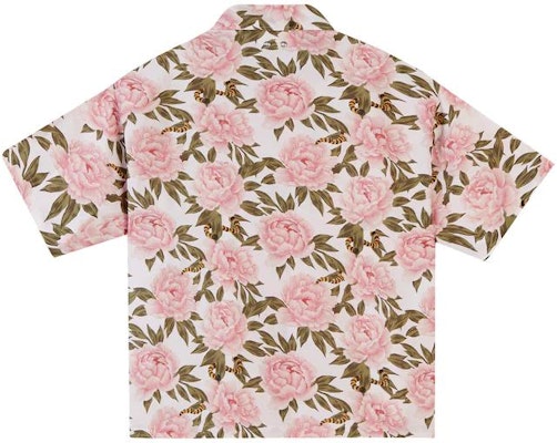 TEAM WANG Floral Print Button-Up Short Sleeve Shirt Unisex Pink TW-SK22A004 Lookbook TEAM WANG Floral Print Button-Up Short Sleeve Shirt Unisex Pink TW-SK22A004