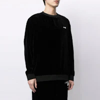 Details for TEAM WANG 徽標絨布連帽衫 黑色 TW-1FW20ST
