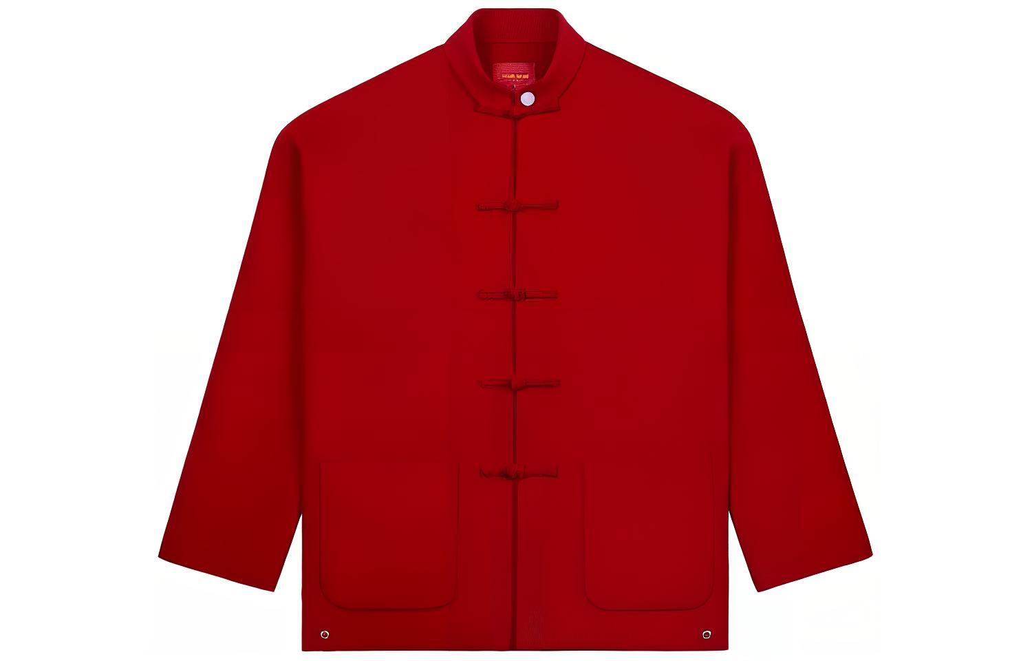 TEAM WANG SS24 HOPE YOU GET RICH Dragon Year Unisex Mandarin Jacket TW-SK24A006