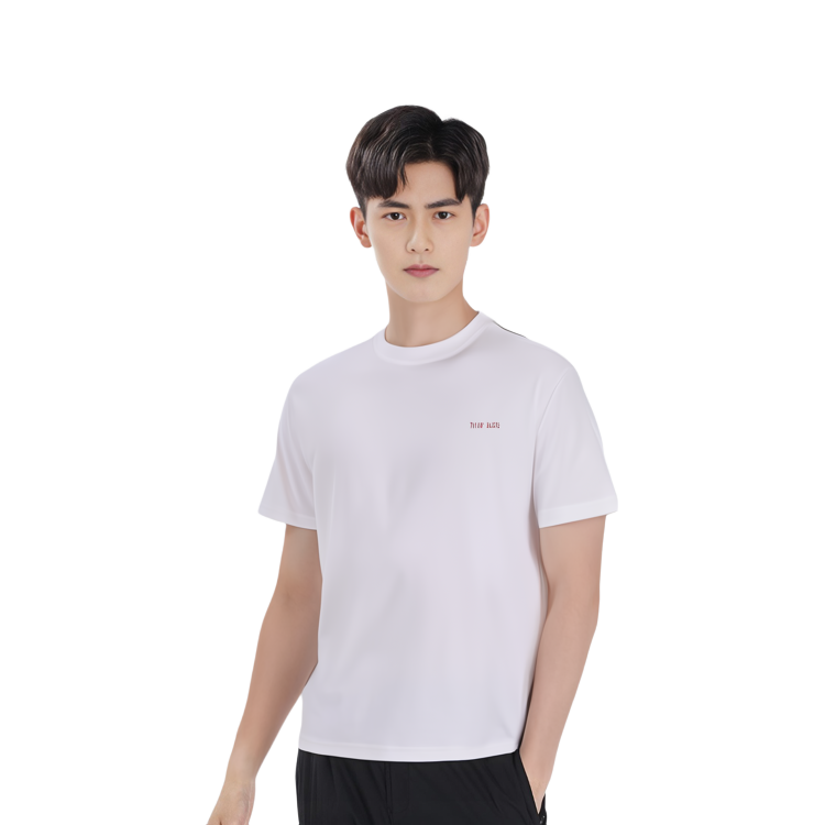 Shop TEAM WANG Kemeja-T Grafik Leher Bulat Putih Lengan Pendek Uniseks Kasual TW-SK22A002