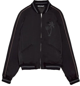 Chaqueta Bomber Negra TEAM WANG x Palm Angels Árboles de Palma Buy Chaqueta Bomber Negra TEAM WANG x Palm Angels Árboles de Palma
