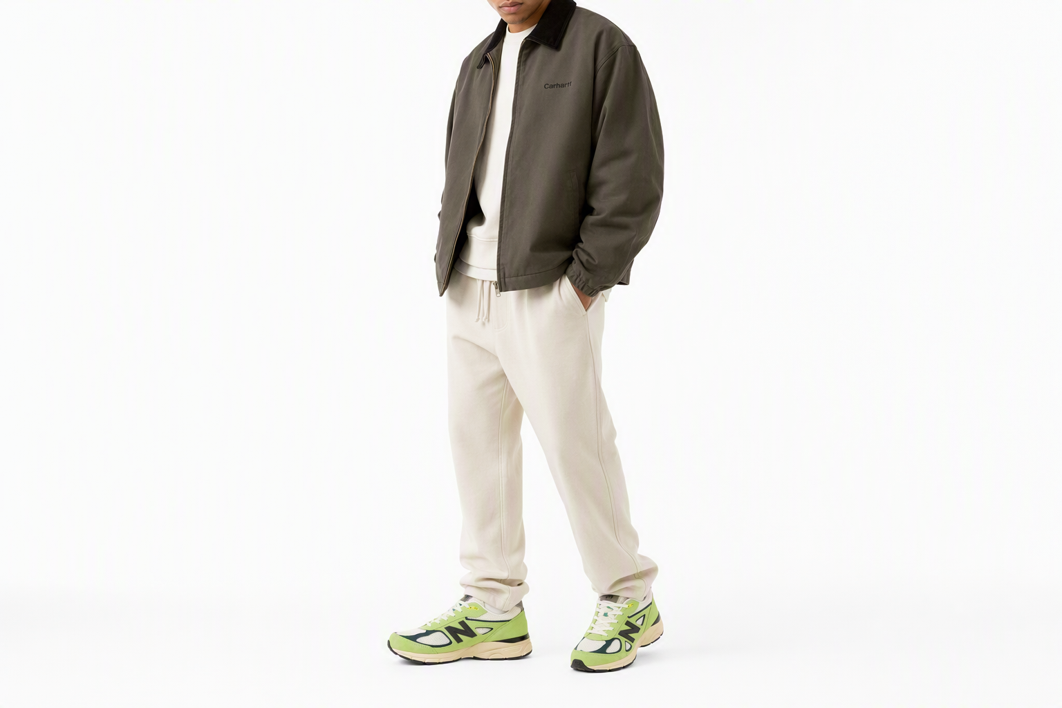 Order New Balance NB 990 V4 “亮點” 運動休閒 耐磨透氣 低筒 跑步鞋 男款 綠色