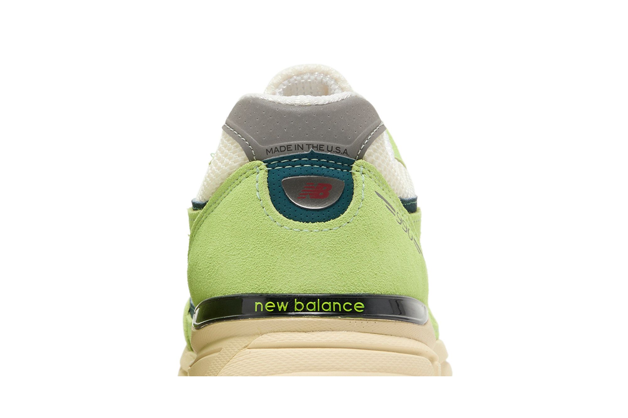 Cheap New Balance NB 990 V4 “亮點” 運動休閒 耐磨透氣 低筒 跑步鞋 男款 綠色