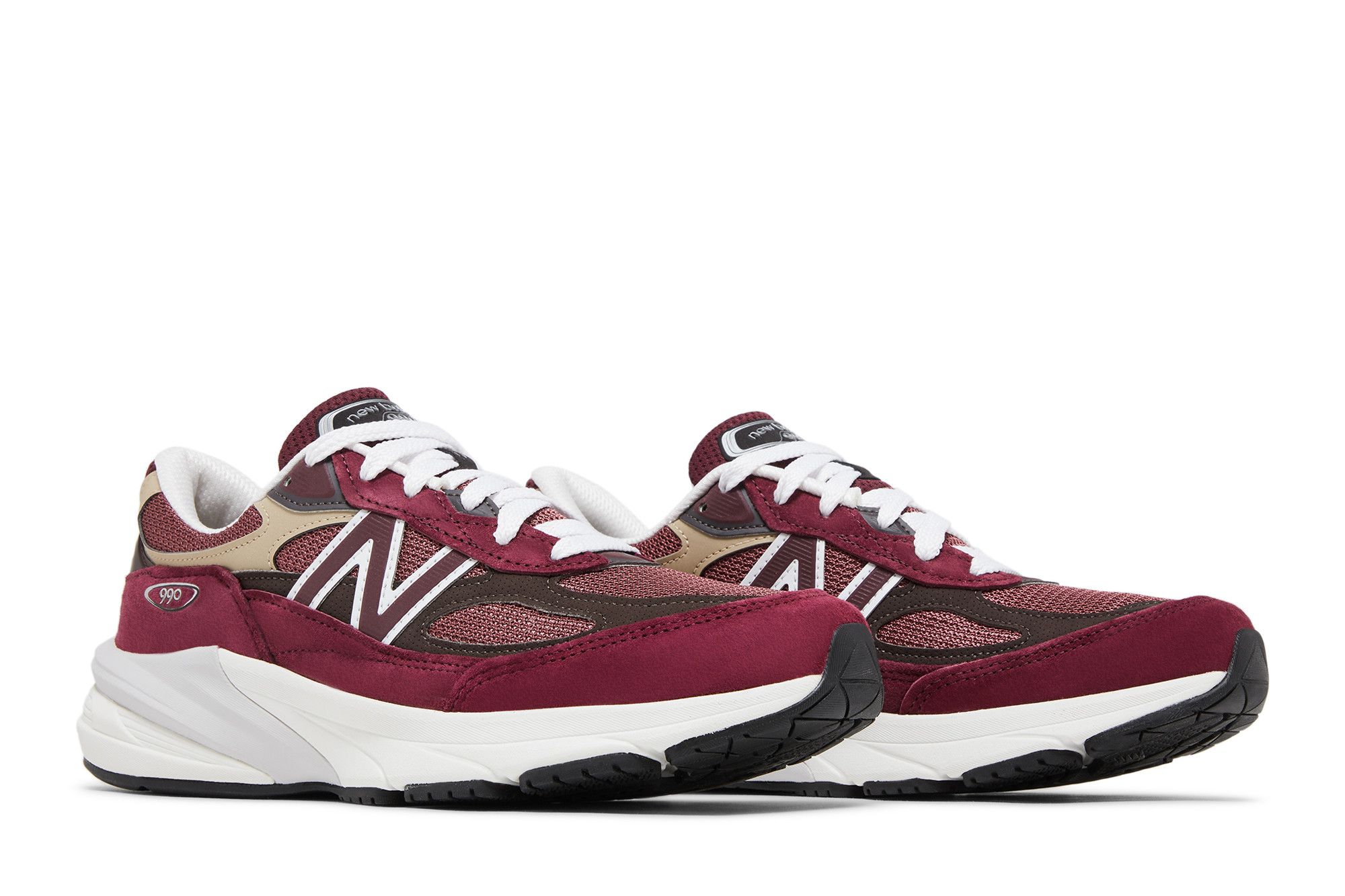 Cheap Teddy Santis x New Balance 990v6 Made in USA ''Burgundy Tan'' Herren Sneaker U990BT6