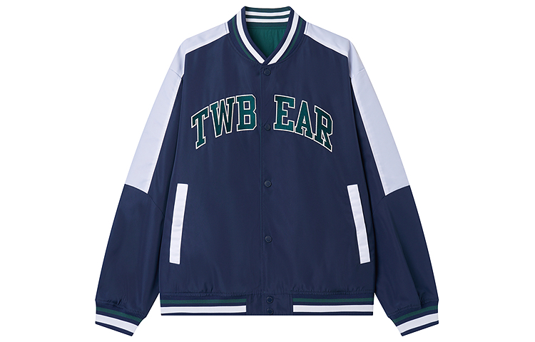 Teenie Weenie Men College Style Reversible Embroidered Varsity Jacket Unisex. TNJJ261203D