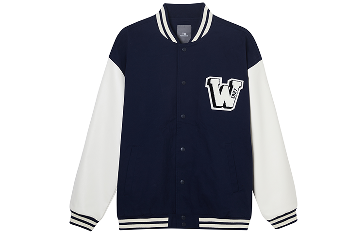Teenie Weenie Men Retro Letter Print Varsity Jacket Unisex Couple Style TNJJ226301Q