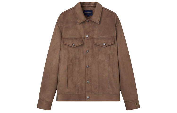 Teenie Weenie Men Suede Jacket - Retro Workwear, Durable, Easy-Care Unisex Style TNJJ238906N