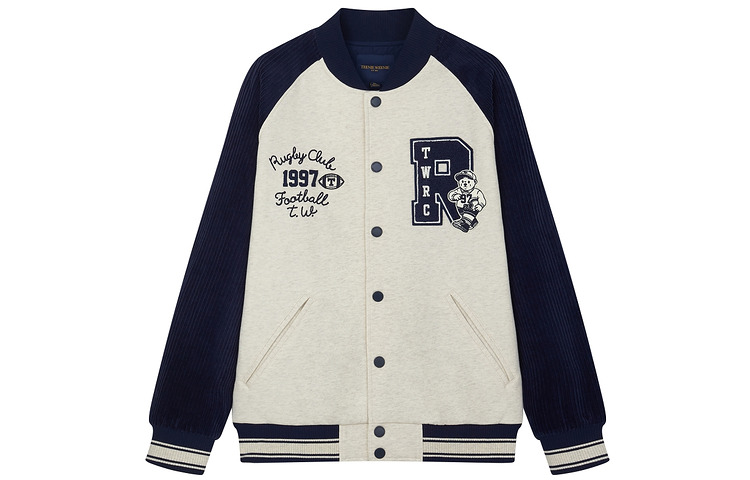 Teenie Weenie SS24 Classic Varsity Letter Patch Bomber Jacket Unisex TNJJ245102I
