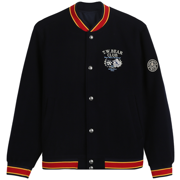 Teenie Weenie Unisex Retro Wool Varsity Jacket - Couple's Fall Fashion. TNJJ23S101K
