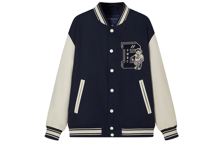 Teenie Weenie Varsity Jacket Unisex Retro Teddy Bear Embroidered Bomber. TNJJ245113I
