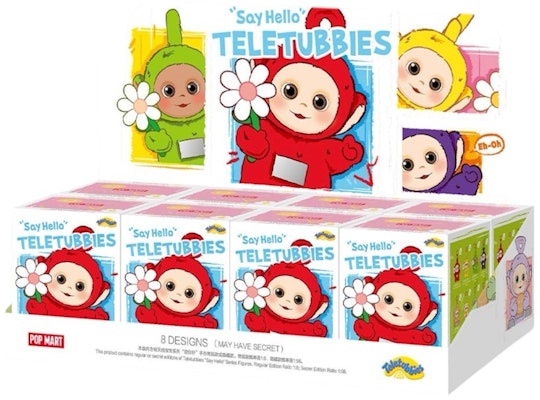 Teletubbies x Pop Mart "Say Hello" Siri Figura Kotak Tertutup (8 Kotak Kejutan). Buy Teletubbies x Pop Mart "Say Hello" Siri Figura Kotak Tertutup (8 Kotak Kejutan).