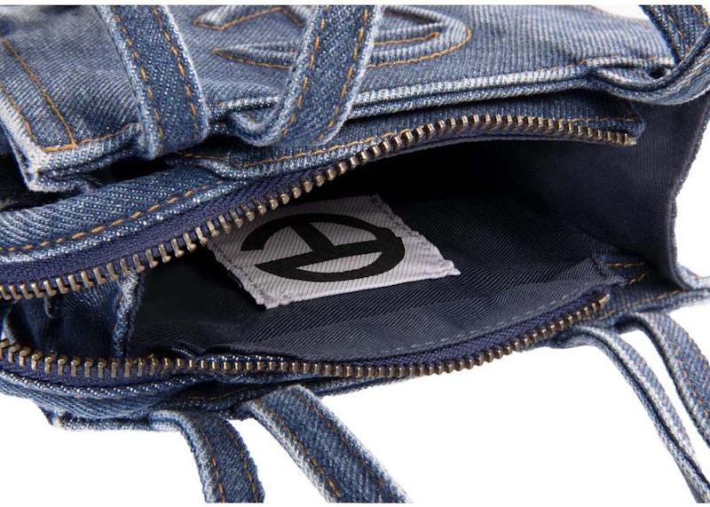 Lookbook Telfar 小号牛仔购物包 蓝色